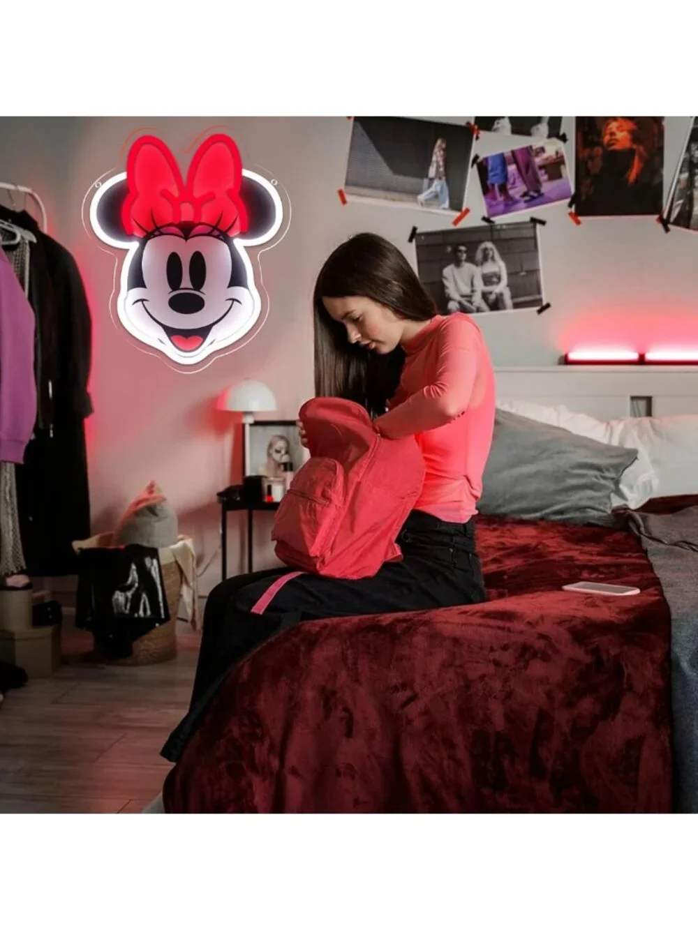 Dimmable Anime Neon Wall Sign - LED Light Up Decor for Kids Bedroom & Game Room